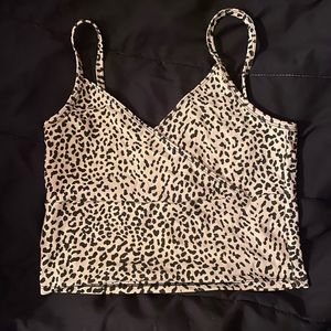 Cheetah Print Cropped Tank
